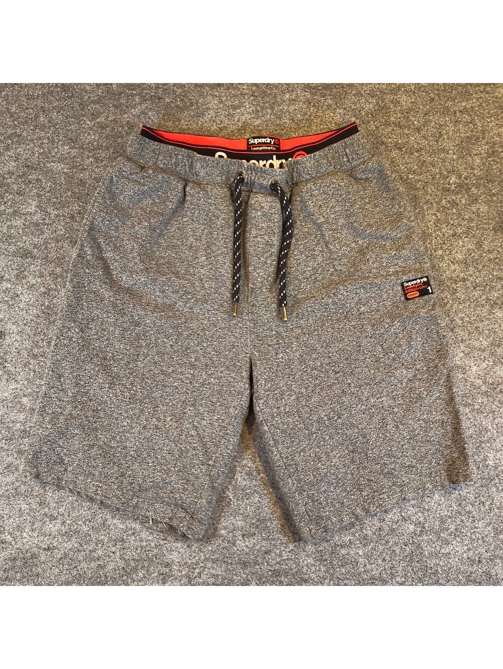 Superdry LoungeWear Co. Men's Gray Jersey Knit Lounge Shorts Size Small